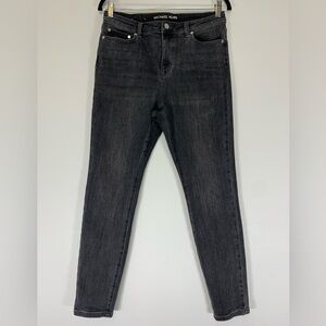 Michael Kors Selma Skinny Jeans Gray Faded Wash - Size 8
